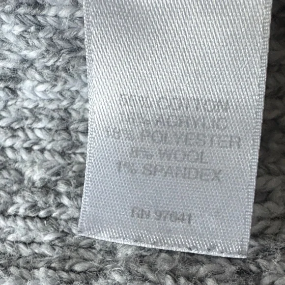 J.JILL Hooded Heather Gray Women's Sweater - Picture 11 of 12